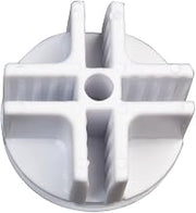 Econoco 4-Way Plastic Connector, White 100 Pack | 4-way garment rack with adjustable arms, commercial-grade tubing, built for high-volume retail floor environments