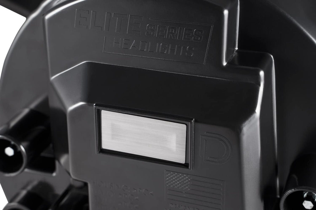 Elite LED Headlights compatible with Jeep JL Wrangler 2018 by Diode Dynamics – Elite Max, White, Model DD5165