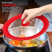 Modern Innovations Red / 7 to 12 Inch / Pot,Pan,Pans,Can Lids