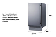 Summit Appliance Left Hand Door / Standard / 60.0 pounds Ice Machines