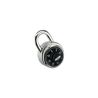 1502 Combination Lock by Master Lock – Stainless Steel, Black, Model 7ML1502