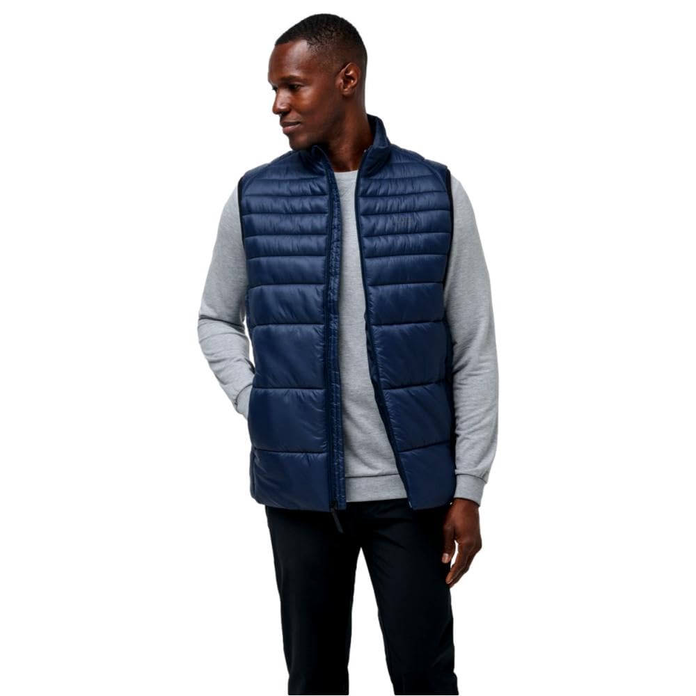Mens Aves Tech Puffer Ves Total Eclipse L by TravisMathew – Polyester, Total Eclipse, Model 1MZ274
