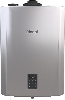 Rinnai IP090160C I-SERIES Plus 90k BTU Condensing Combi Heat Boiler | Natural Gas or Propane, Liquid Heating, High Efficiency, Residential or Commercial Use