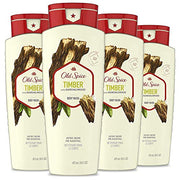 Old Spice 64 Fl Oz (Pack of 1) / Sandalwood / Timber Body Wash, 4 Pack Body Washes