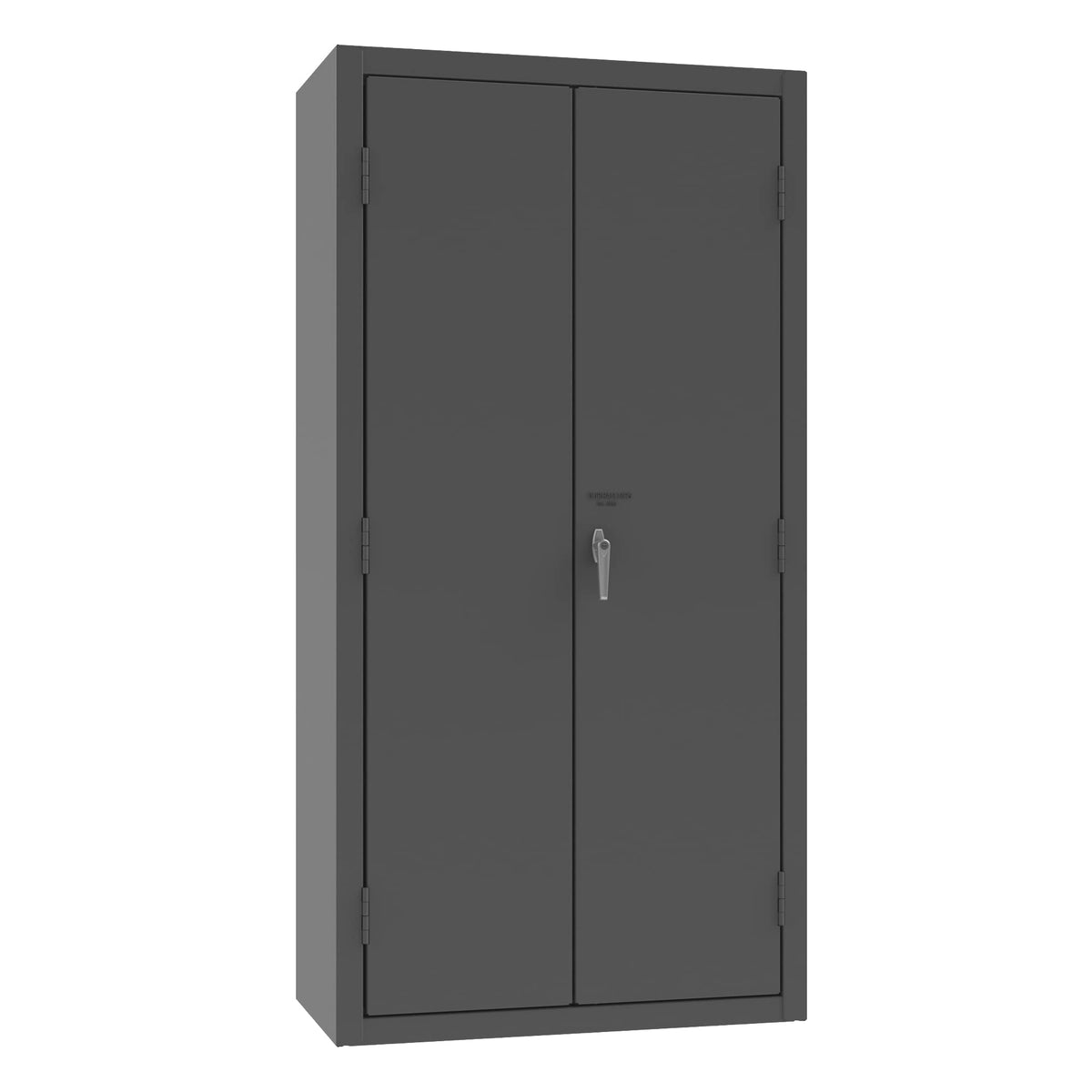 14 Gauge Welded Steel Flush Door Style Storage Cabinet with 36 Bins by Durham – Alloy Steel, Grey, Model 3602-BLP-36-95