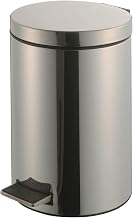 Global Industrial Step On Trash Can, 3-1/2 Gallon, Stainless Steel