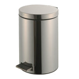Step On Trash Can by Global Industrial – 3.5 gallons, Steel, Stainless Steel, Model FERT-901-12L-S-SS