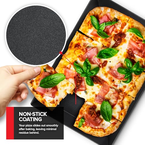 Stock Your Home 10x8 inches / Black / Casual Pizza Pans & Stones