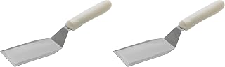 Winco 5" x 3" White Griddle Turner with Handle (Pack of 2)