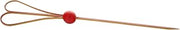 PacknWood 209BBJIGR The Heart Bamboo Pick with Ball Red Ball - 5.9in - 1000 pcs