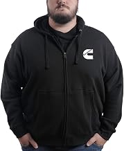 Cummins Men's Sweatshirt Black Zipper Hoodie