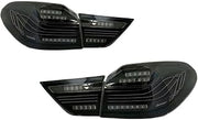 Compatible with BMW X4 F26 Taillight 2013-2016 Modified CSL Suspended Line Styles Rear Tail Light Dynamic Welcome Turn Signal Car Lamp(Black)