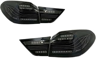 Compatible with BMW X4 F26 Taillight 2013-2016 Modified CSL Suspended Line Styles Rear Tail Light Dynamic Welcome Turn Signal Car Lamp(Black)