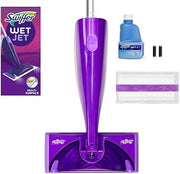 Procter & Gamble 49886 Wetjet Mop Starter Kit With 10 Pads And 1 Cleaner, 11.3 X 5.4 Head, Silver Handle