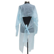 Blue Disposable Waterproof Isolation Gown by HUBERT – One Size, Plastic, Blue