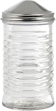 Stir Stick Dispenser Glass with Chrome Lid - 2 3/4"Dia x 5 1/4"H