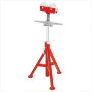Roller Head Pipe Stand by RIDGID – Small, Silver/Red, Model 56672