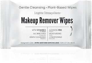 World Amenities Makeup Remover Wipes Alcohol Free, 25 Count
