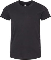 BELLA+CANVAS Youth CVC Unisex Jersey Tee - Solid Black Blend - S