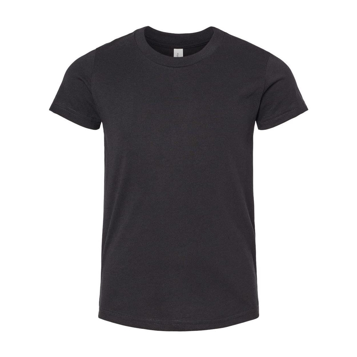 BELLA+CANVAS Youth CVC Unisex Jersey Tee - Solid Black Blend - S by Bella + Canvas – Small, Jersey, Solid Black Blend, Model 3001YCVC