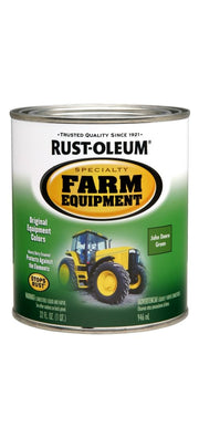 Paint MACH IMPLMNT JD Green QT by Rust-Oleum – 1 Fl Oz (Pack of 1), solid, Green, Model 280108