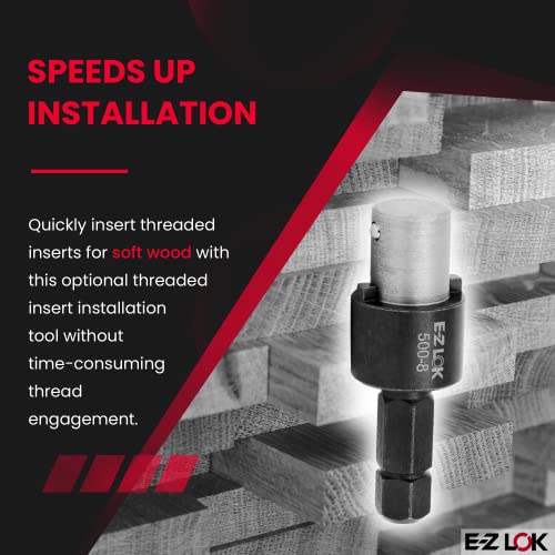 E-Z LOK 500-8 / Black / Industrial Externally Threaded Inserts
