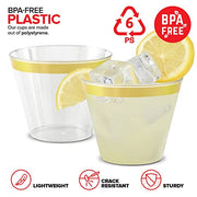 Stock Your Home 100 Count / Gold Rim / Fine Cups