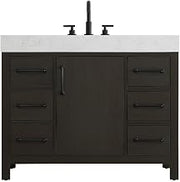 Elegant Kitchen and Bath 42" Single Bathroom Vanity in Mocha Brown