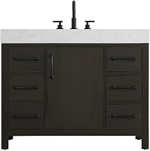 Elegant Kitchen and Bath 42" Single Bathroom Vanity in Mocha Brown