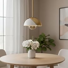 HomeRoots 611624 53.94 x 12.6 x 12.6 in. White Single Metal Dimmable Ceiling Light with Shades