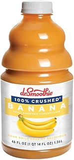 Dr. Smoothie 100% Crushed Banana, Six 46oz Bottles