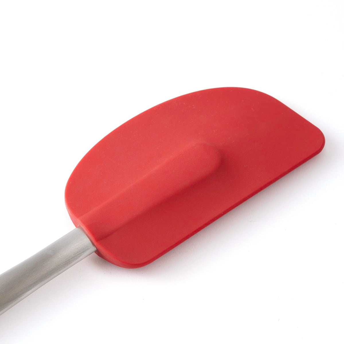 Silicone and Stainless Steel 11.5-Inch Spatula by Cuisipro – Medium, Silicone, Red, Model 74683505