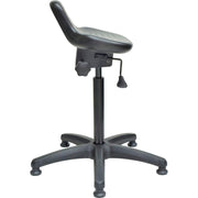 Interion Height Adjustable Ergonomic Sit Stand Stool by Global Industrial – Black, Model 571005