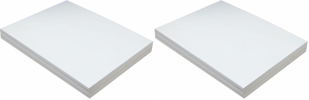 Tagboard Paper by Pacon – 9" x 12" (Pack of 2), Paper, White, Pack of 200, Model 5211