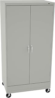 Tennsco CK6624DHLG CK6624DHLG Storage Cabinet: Casters, 36 in x 24 in x 73 in, Swing, Keyed, 4