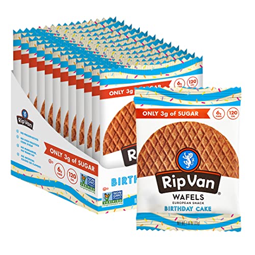 Rip Van Wafels Vanilla / 1.16 Ounce (Pack of 12) / Birthday Waffles