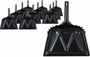 Genuine Joe Heavy-Duty 12" Metal Dust Pan, Black, 12 Count