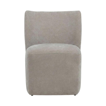 Solid Wood Upholstered Dining Chair with Castors by Starlight Canyon Home – Solid Hardwood,Plywood, Brown