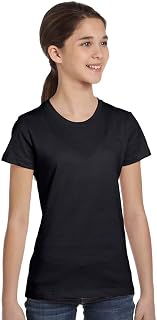 BELLA+CANVAS Bella + Canvas Girl'S Jersey Short Sleeve Tee (Black) (L)