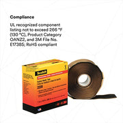3M Black / 1 in x 10 ft / 1 Electrical Tape
