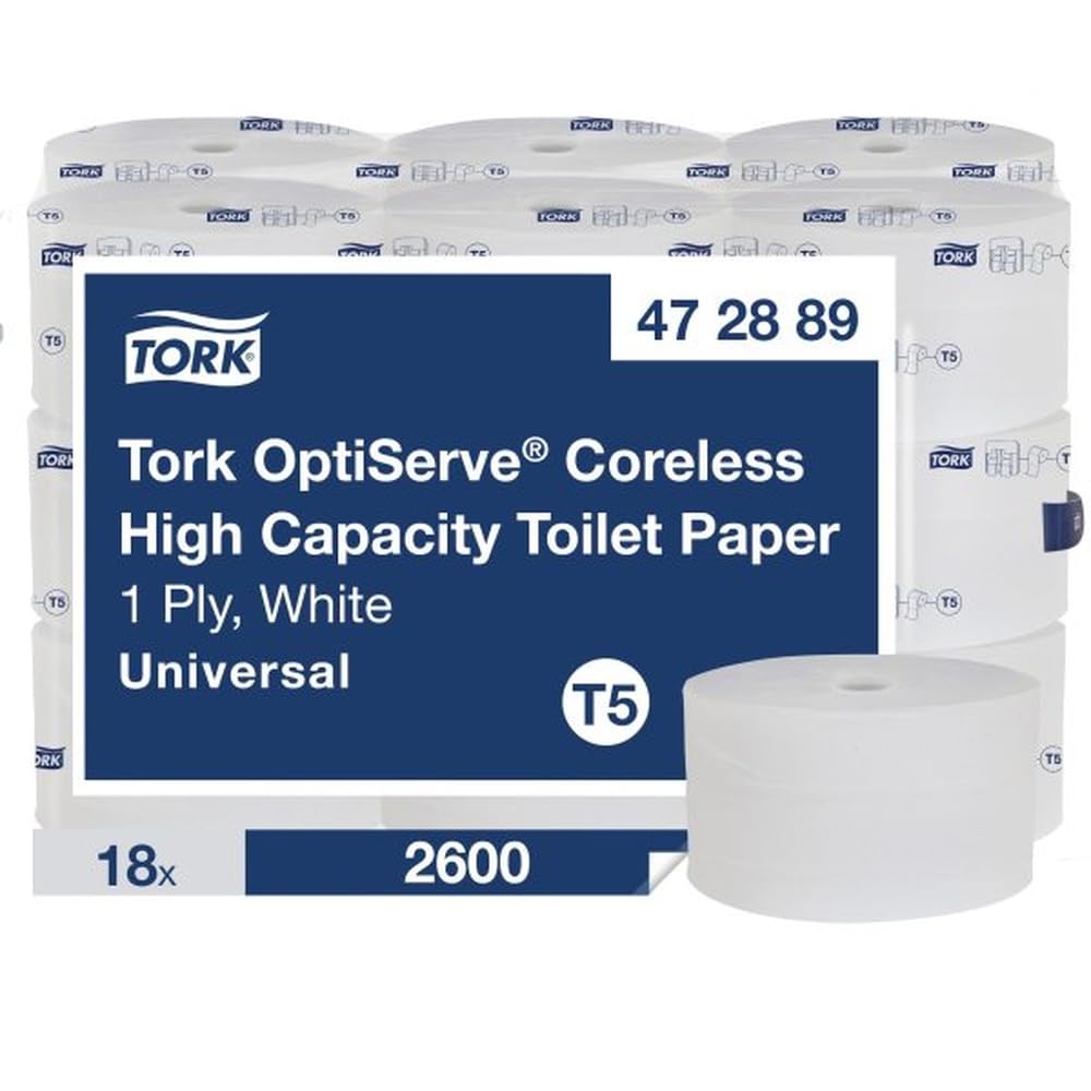 Tork OptiServe High Capacity Coreless Toilet Paper White T5, 472889