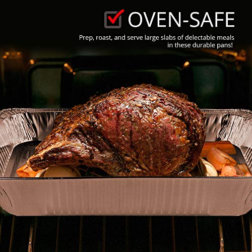 Stock Your Home 10 / 10 Pack / Silver Disposable Cookware
