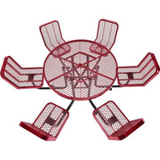 Global Industrial Red / 46" Dia. x 29"H / Industrial Picnic Tables