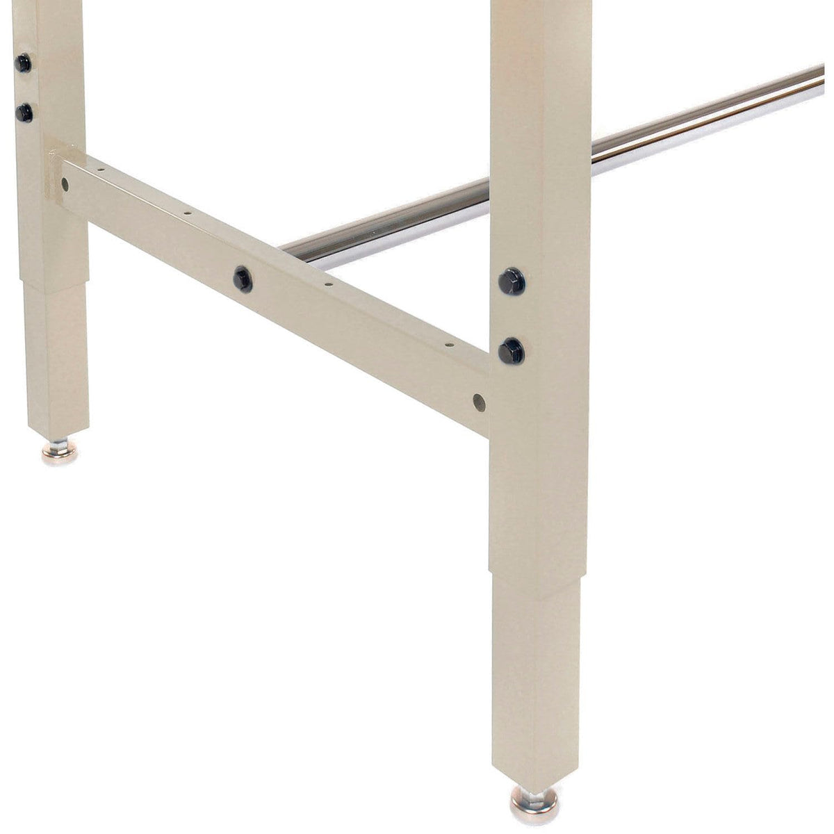 Heavy Duty Adjustable Height Lab Workbench by Global Industrial – 30"L x 72"W x 4.5"H, Steel, Tan, Model 237385LTN