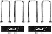 Eibach Leaf Spring Block, 1 in Height, Hardware/U-Bolts, Aluminum, Black Anodized, compatible with GM Fullsize Truck 2014-25, Kit