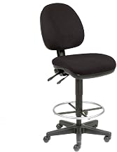 Global Industrial Task Stool - 360 Footrest Without Arms - Black