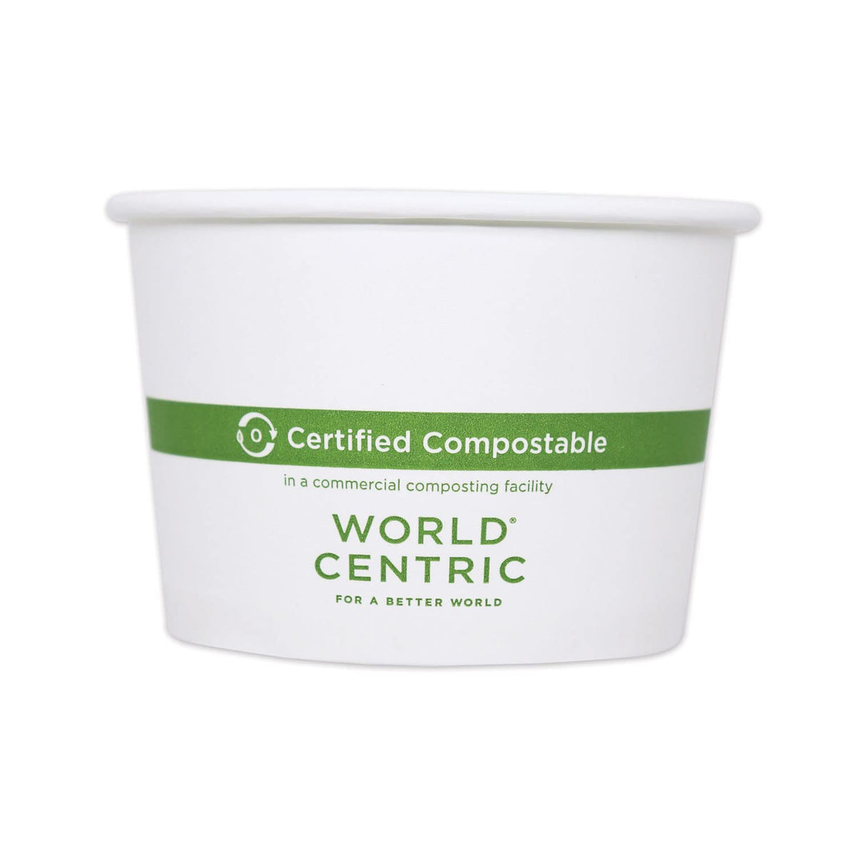 World Centric BO-PA-16 Compostable Paper Bowl – 16 oz. (Pack of 500), White
