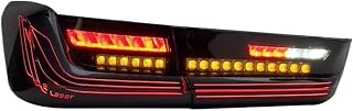 CSL Style LED Rear Tail Light With Daytime Running Light Auto Exterior Lighting System Compatible With 3 Series G20 G80 M3 2019-2023(Red)
