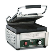 Waring Grill Plates | 120V | One Temp Dial / Compact Cooking Surface Machines / Stainless Commercial Sandwich Makers & Panini Presses