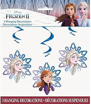 Unique Industries 621133 26 in. Frozen 2 Hanging Swirl Decoration - Pack of 3